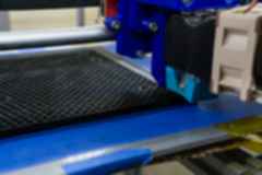 Picture taken during the 3D printing process